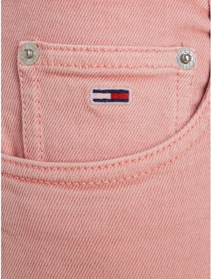 TOMMY JEANS Geweven broek TJW MOM SLIM UH GD met geborduurd logo