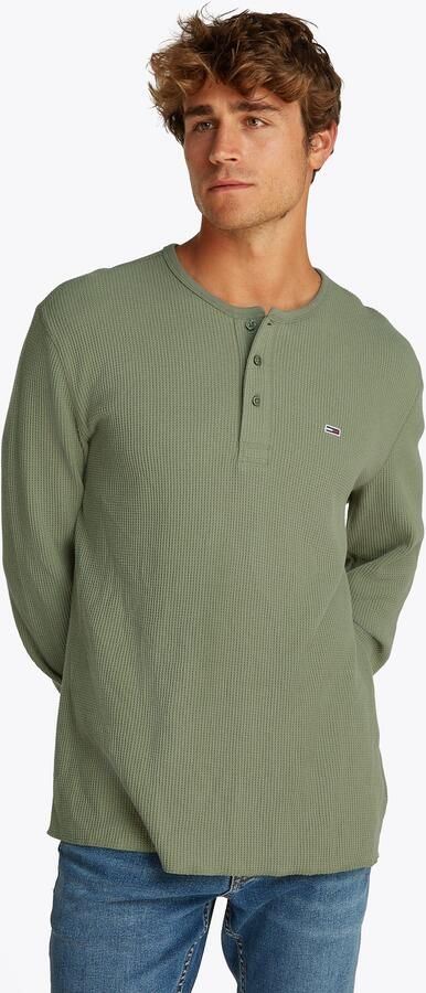 TOMMY JEANS Henleyshirt TJM REG WAFFLE HENLEY LS TEE - Foto 6