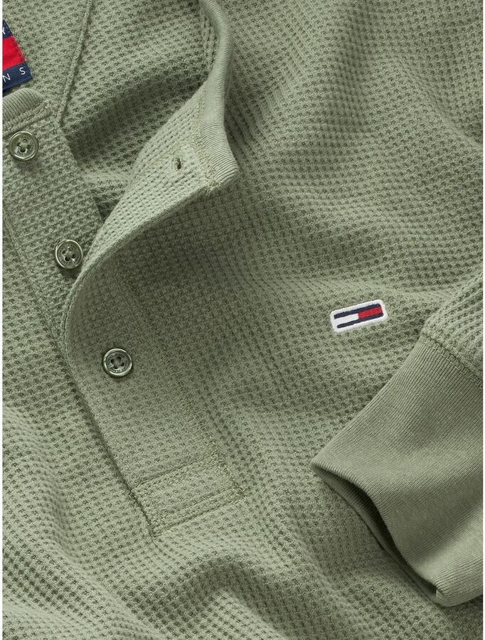 TOMMY JEANS Henleyshirt TJM REG WAFFLE HENLEY LS TEE