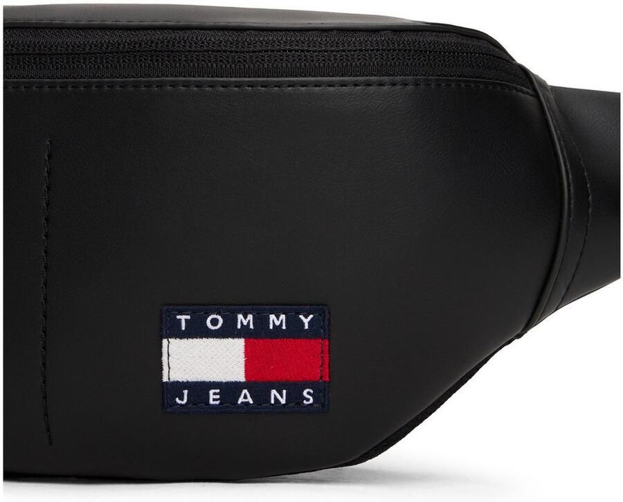 TOMMY JEANS Heuptas TJM ESS DAILY PU BUMBAG men crossoverbag minibag met vlaggen-embleem