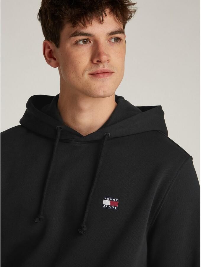 Tommy Jeans Eco-Vriendelijke Heren Capshirt Sweatshirt Black Heren - Foto 4