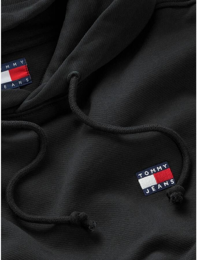 Tommy Jeans Eco-Vriendelijke Heren Capshirt Sweatshirt Black Heren - Foto 3