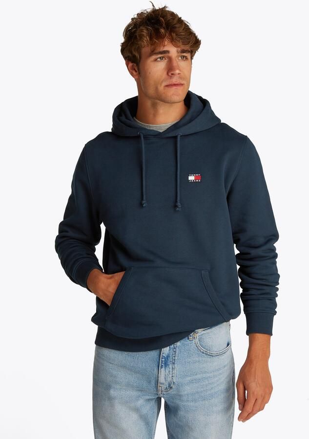 Tommy Jeans Sweater Reg Logo Badge Hoodie Dark Night Navy - Foto 10