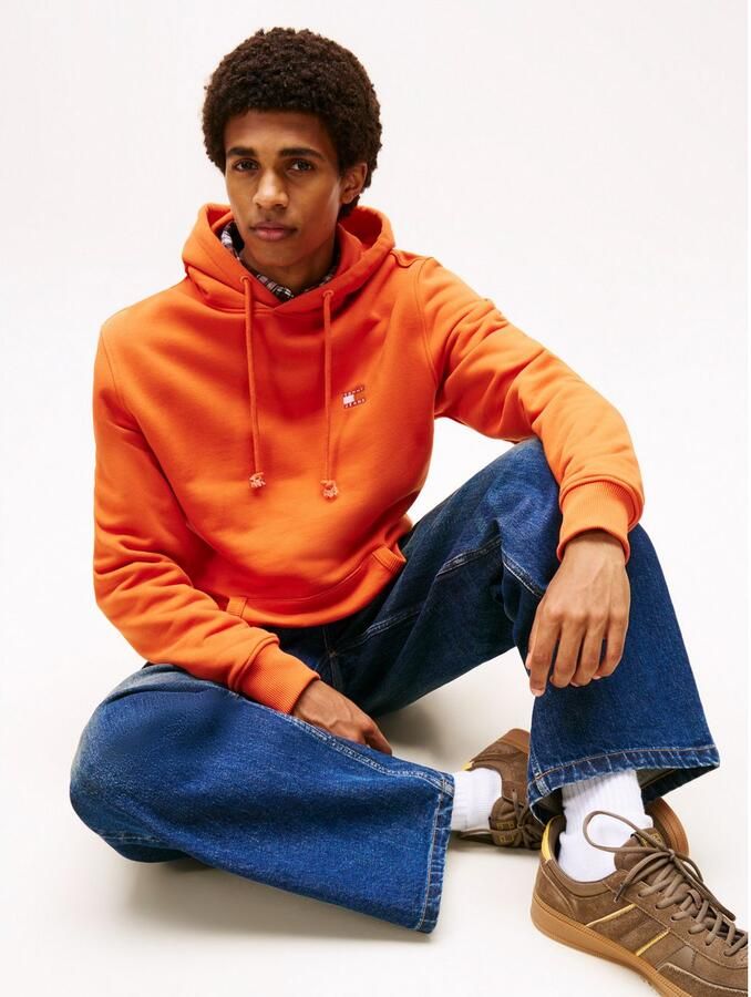 Tommy Jeans Regular fit hoodie van puur katoen