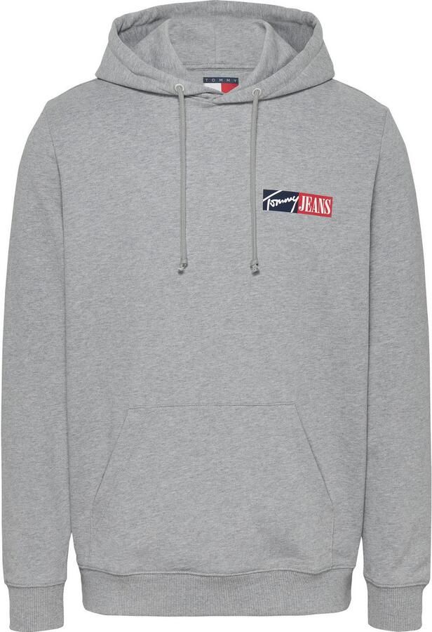 Tommy Jeans Plus Hoodie TJM REG ENTRY GRAPHIC HOODIE EXT in grote maten logoprint kangoeroezak - Foto 4