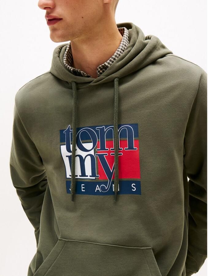 TOMMY JEANS Hoodie TJM RWB FLAG Regular Fit sweatshirt meerkleurige print