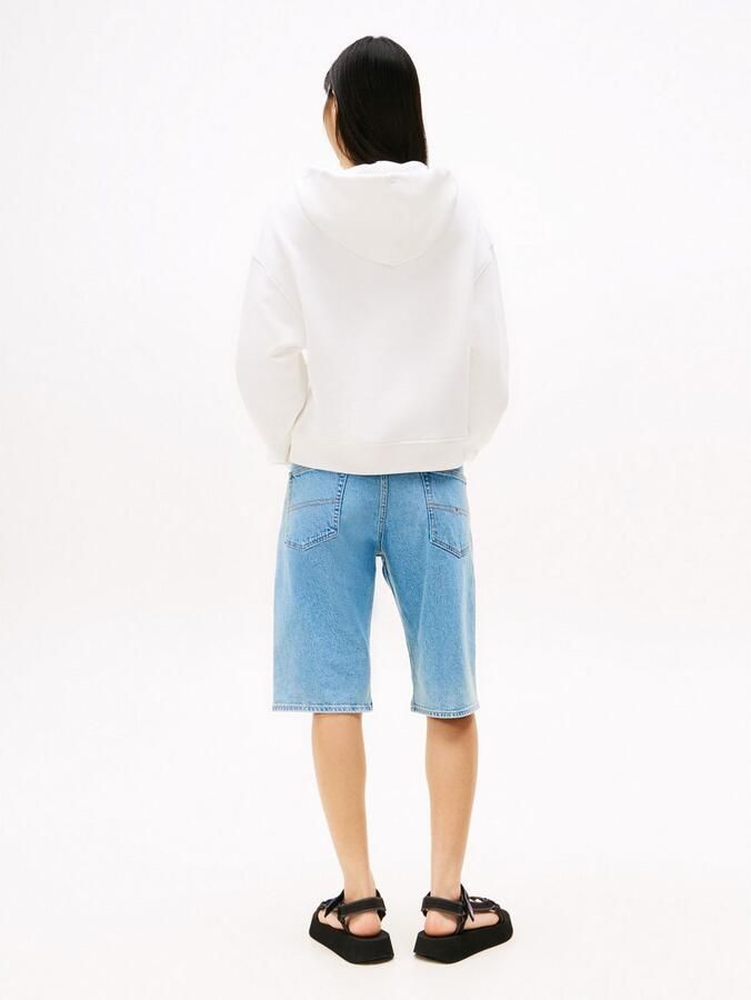 Tommy Jeans Witte Hoodie Sweatshirt Retro Stijl White Dames - Foto 3