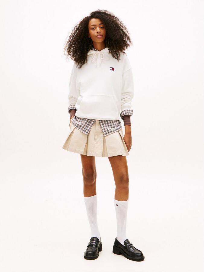 Tommy Jeans Witte Hoodie Sweatshirt Retro Stijl White Dames - Foto 7