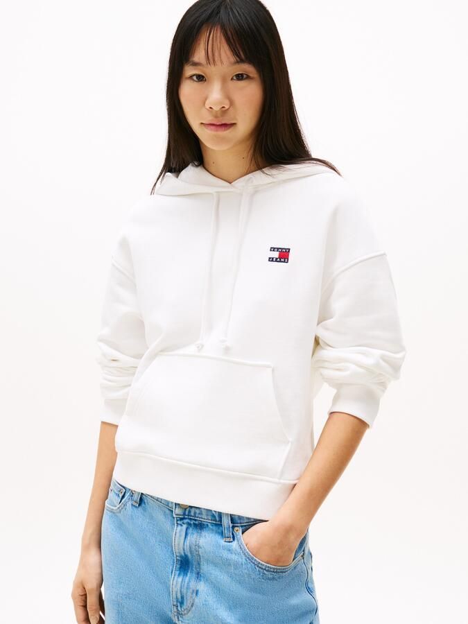 Tommy Jeans Witte Hoodie Sweatshirt Retro Stijl White Dames - Foto 9
