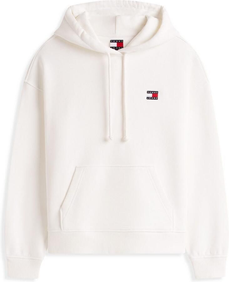 Tommy Jeans Witte Hoodie Sweatshirt Retro Stijl White Dames