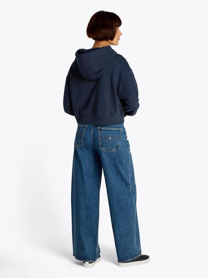 Tommy Jeans Curve Hoodie TJW RLX CRP SCRIPT HOODIE EXT in grote maten met capuchon script logo-opdruk