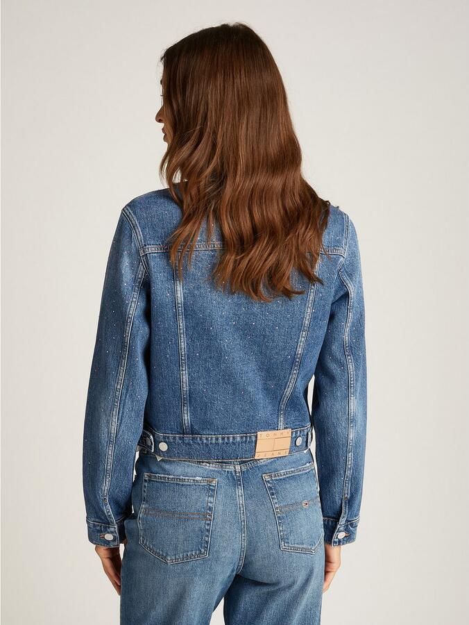 TOMMY JEANS jack CLASSIC TRUCKER JACKET AI6136 met typische trucker-details met sierstenen - Foto 3
