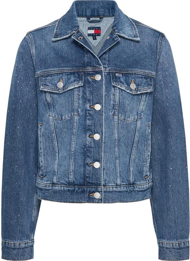 TOMMY JEANS jack CLASSIC TRUCKER JACKET AI6136 met typische trucker-details met sierstenen - Foto 5