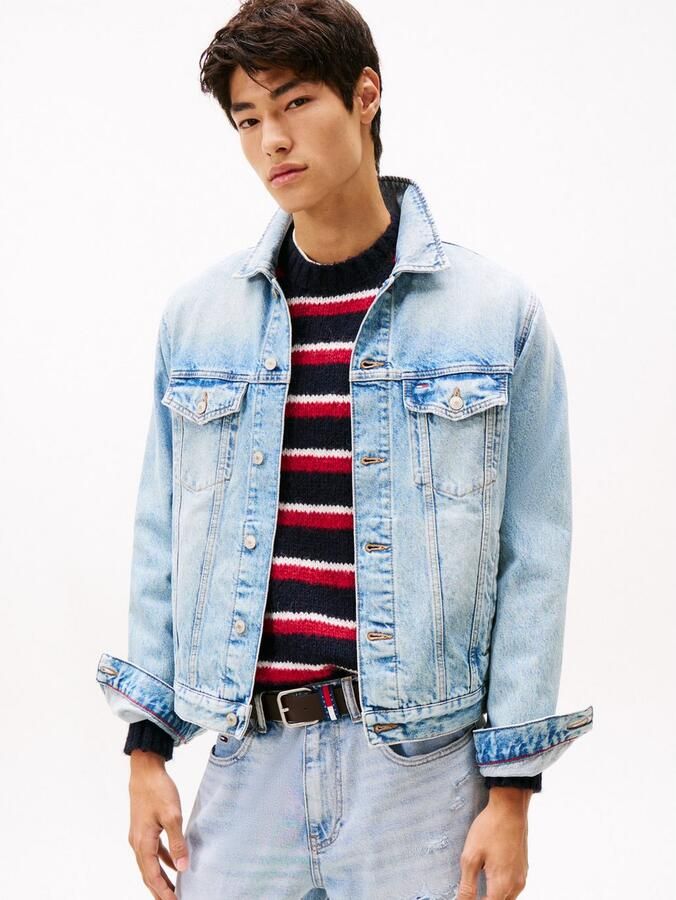 TOMMY JEANS jack RYAN RGLR TRCKR RWB EXT CI6033 Vrijetijdsjas overgangsjas met ronde hals - Foto 6