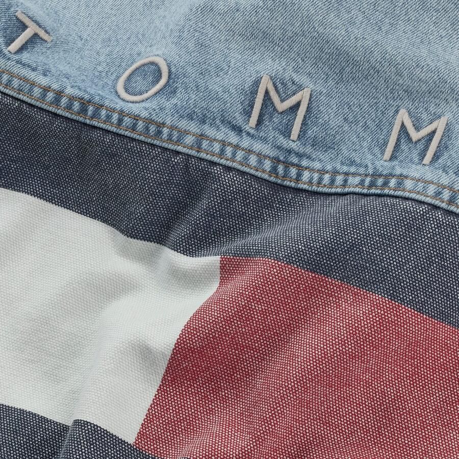 TOMMY JEANS jack RYAN RGLR TRCKR RWB EXT CI6033 Vrijetijdsjas overgangsjas met ronde hals