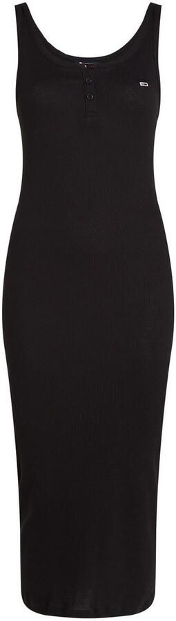 Tommy Hilfiger Chique Wikkelstijl Midi Jurk Black Dames - Foto 6