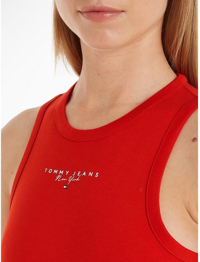 TOMMY JEANS Jerseyjurk TJW LALA + TANK BODYCON DRESS met logo-opschrift