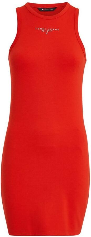 TOMMY JEANS Jerseyjurk TJW LALA + TANK BODYCON DRESS met logo-opschrift - Foto 4