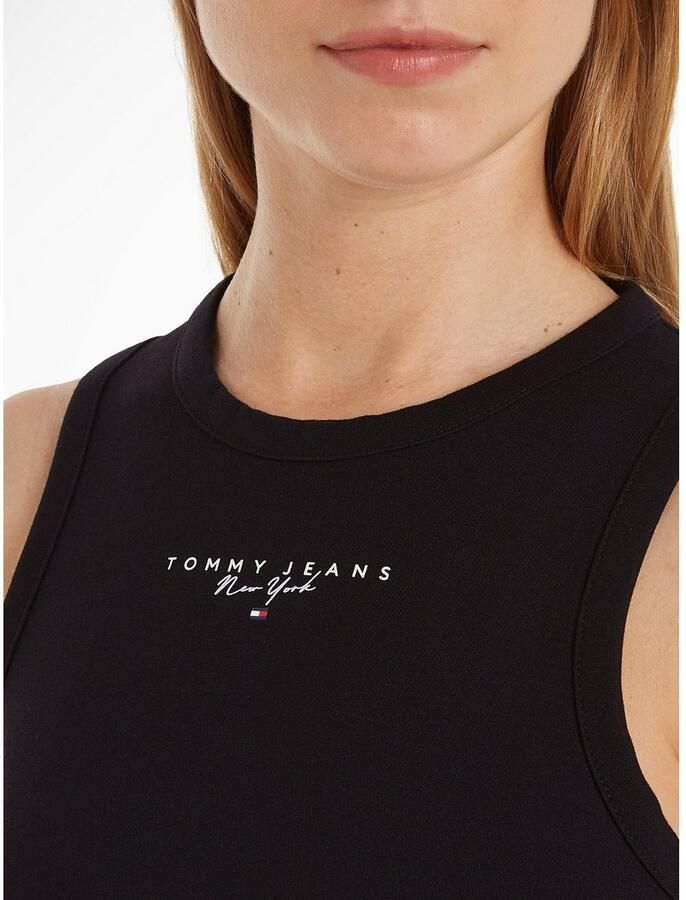 TOMMY JEANS Jerseyjurk TJW LALA + TANK BODYCON DRESS met logo-opschrift