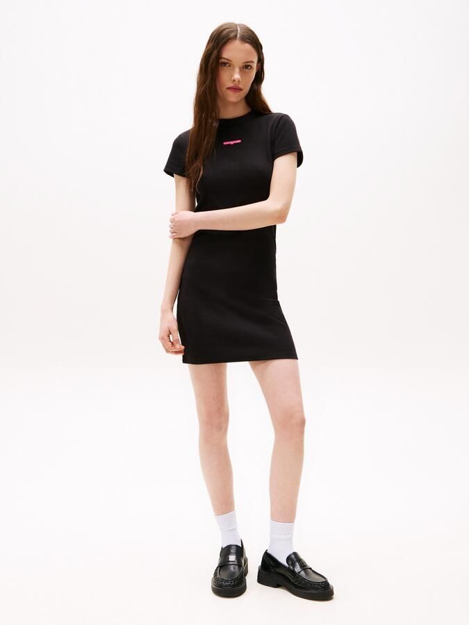TOMMY JEANS Jerseyjurk TJW SCRIPT MINI RIB DRESS EXT - Foto 4