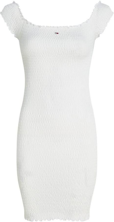 Tommy Jeans Slim fit bodycon-mini-jurk met carmenhals - Foto 4