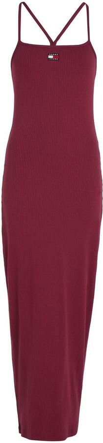 TOMMY JEANS Jerseyjurk TJW STRAPPY BADGE RIB DRESS met bandjes ribstof logo-badge - Foto 5
