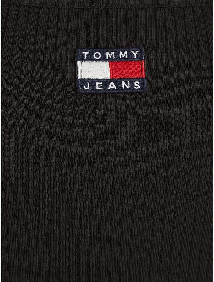 TOMMY JEANS Jerseyjurk TJW STRAPPY BADGE RIB DRESS met bandjes ribstof logo-badge - Foto 2