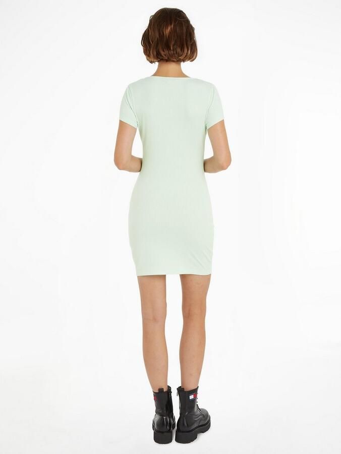 TOMMY JEANS Jerseyjurk TJW TIE GATHERING RIB DRESS - Foto 4