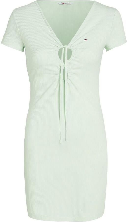 TOMMY JEANS Jerseyjurk TJW TIE GATHERING RIB DRESS - Foto 9