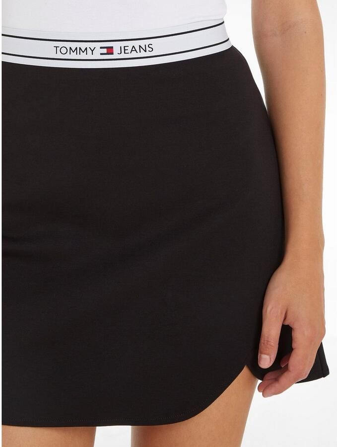 TOMMY JEANS Jerseyrok TJW LOGO TAPING MINI SKIRT Webrok met logo-elastiektape - Foto 3