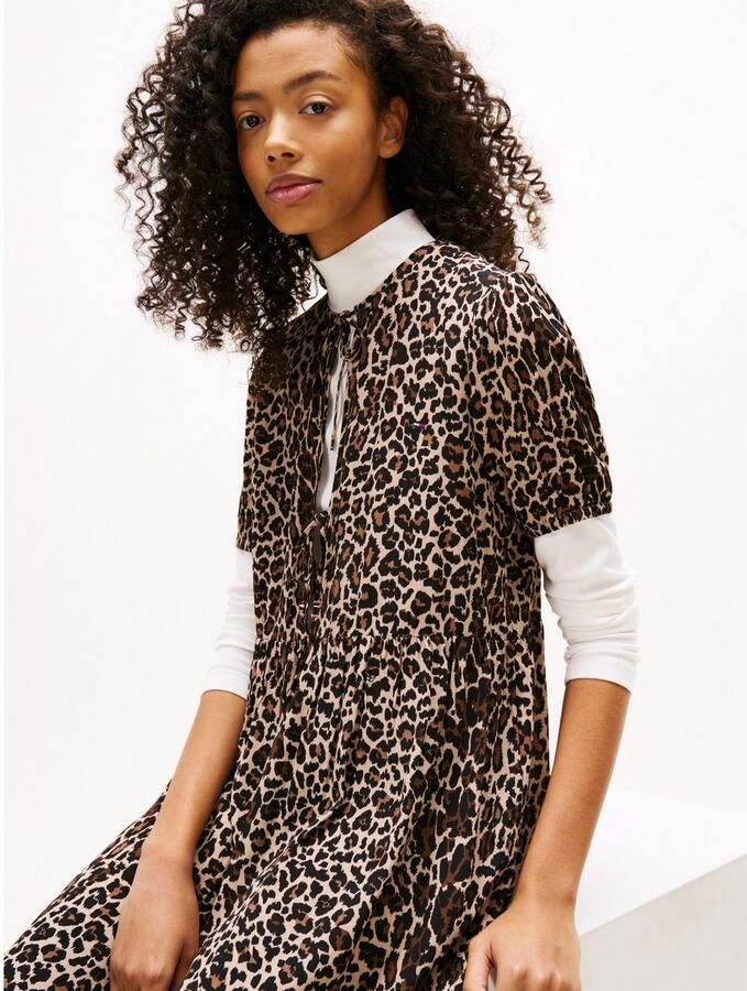 TOMMY JEANS Jurk in a-lijn TJW TIE DETAIL MINI DRESS - Foto 2