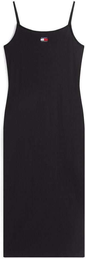TOMMY JEANS Jurk met bandjes TJW STRAPPY BADGE RIB MIDI DRESS - Foto 3