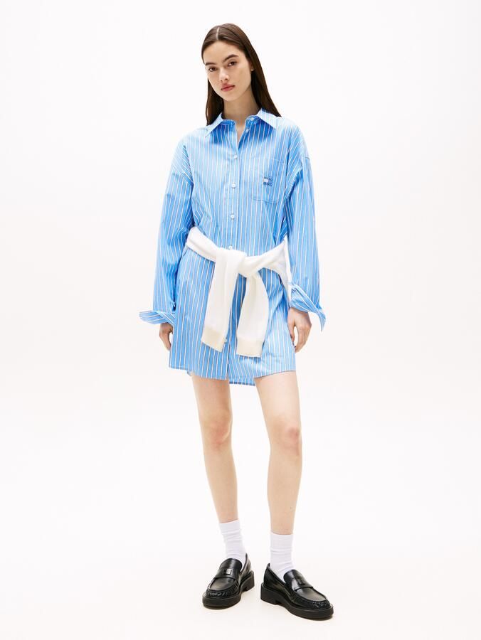 TOMMY JEANS Jurk met overhemdkraag TJW OVS MINI SHIRT DRESS EXT - Foto 4