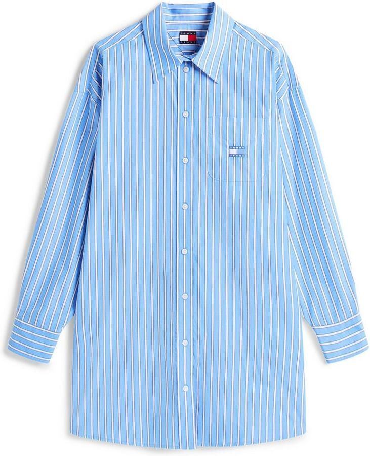 TOMMY JEANS Jurk met overhemdkraag TJW OVS MINI SHIRT DRESS EXT