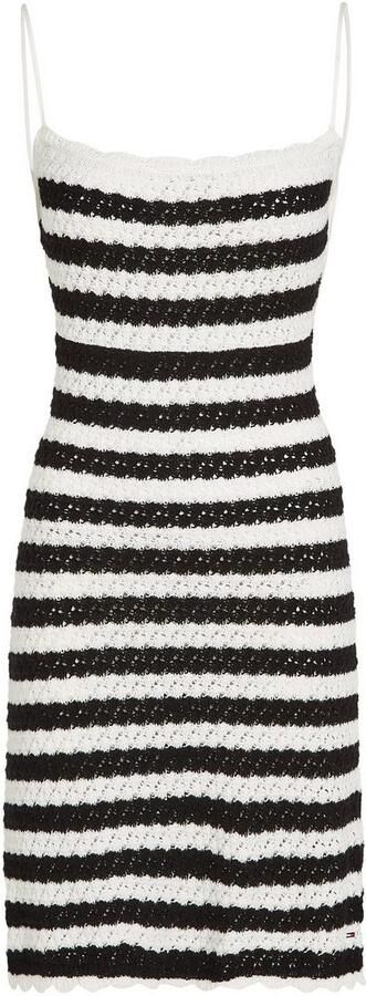 TOMMY JEANS Jurk met spaghettibandjes TJW CROCHET STRIPE DRESS - Foto 8