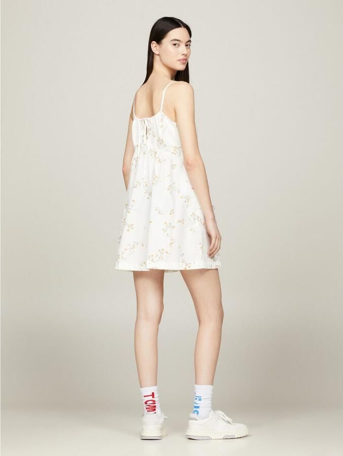 TOMMY JEANS Jurk met spaghettibandjes TJW POPLIN BACK TIE STRAP DRESS - Foto 5