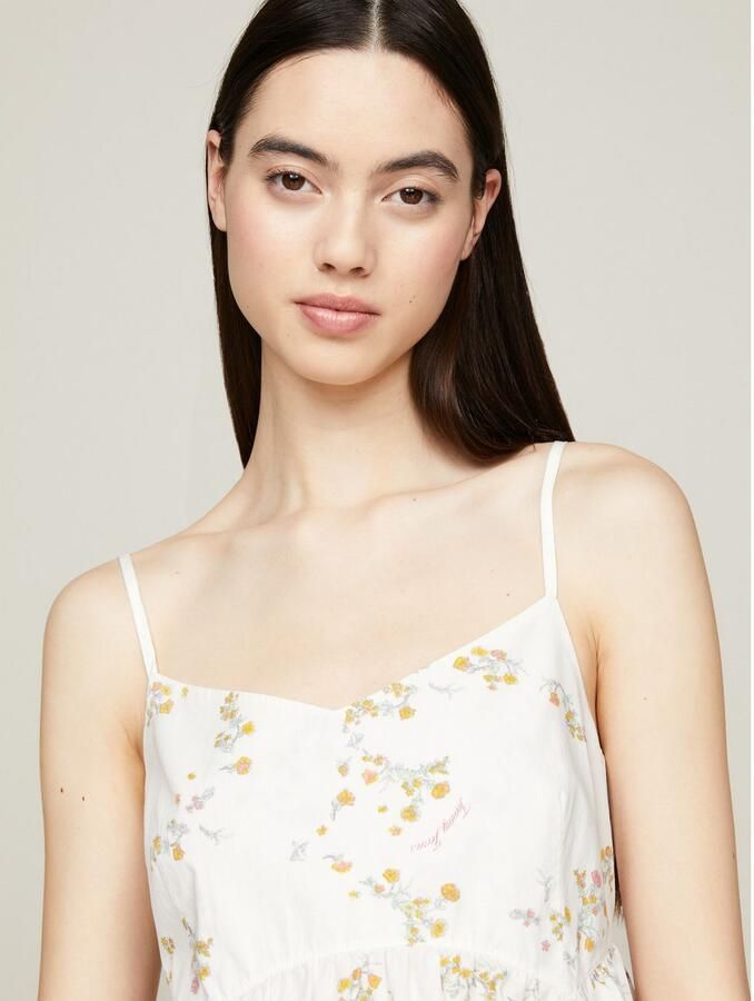 TOMMY JEANS Jurk met spaghettibandjes TJW POPLIN BACK TIE STRAP DRESS - Foto 4