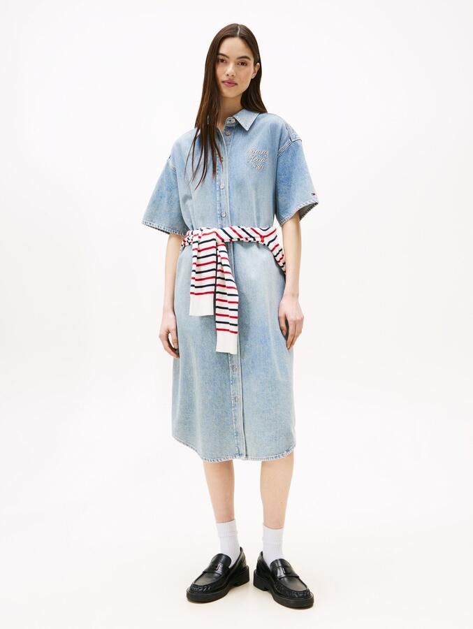 TOMMY JEANS jurk TJW DENIM SHIRTDRESS SS - Foto 4
