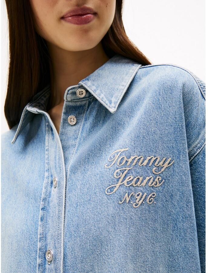 TOMMY JEANS jurk TJW DENIM SHIRTDRESS SS