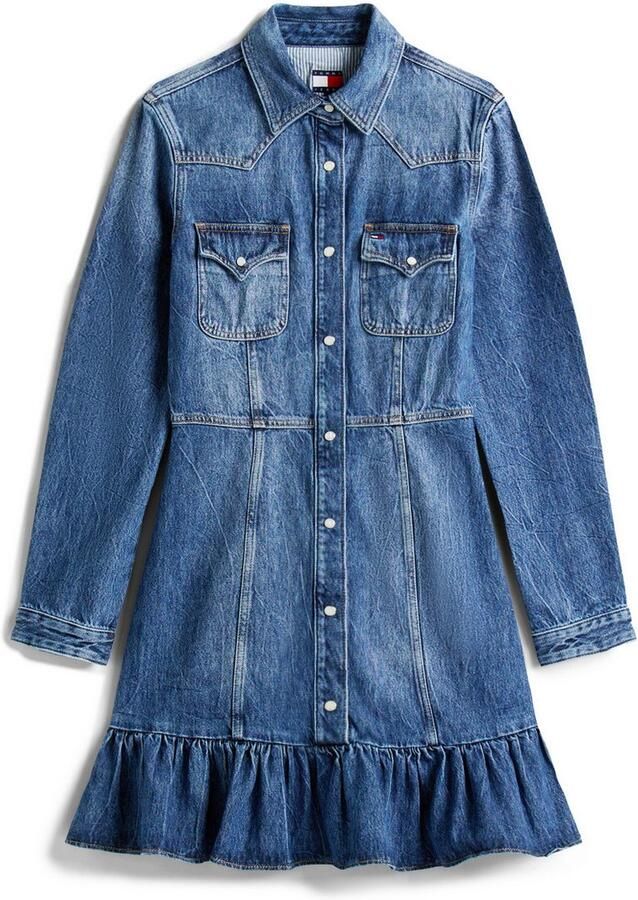 TOMMY JEANS jurk WESTERN DENIM DRESS DI2057 - Foto 4