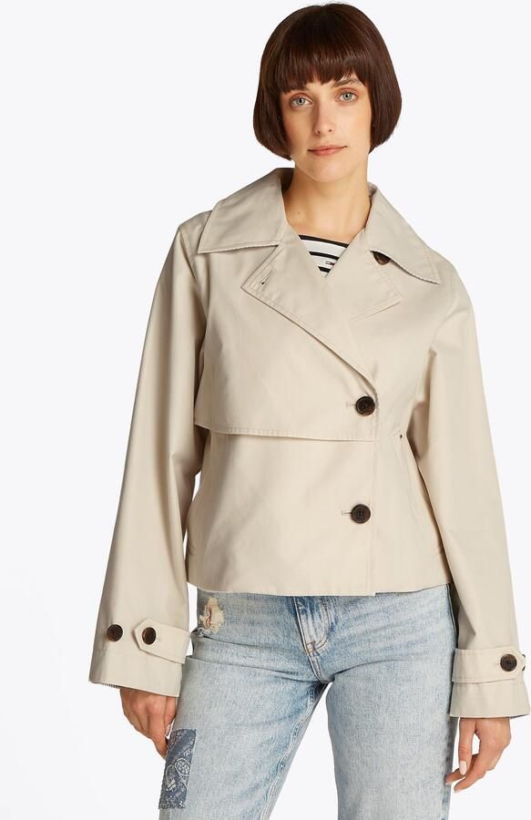 TOMMY JEANS Kort jack TJW SHORT TRENCH JACKET met korte snit met insteekzakken - Foto 5