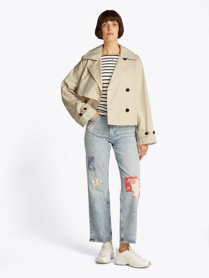 TOMMY JEANS Kort jack TJW SHORT TRENCH JACKET met korte snit met insteekzakken - Foto 3