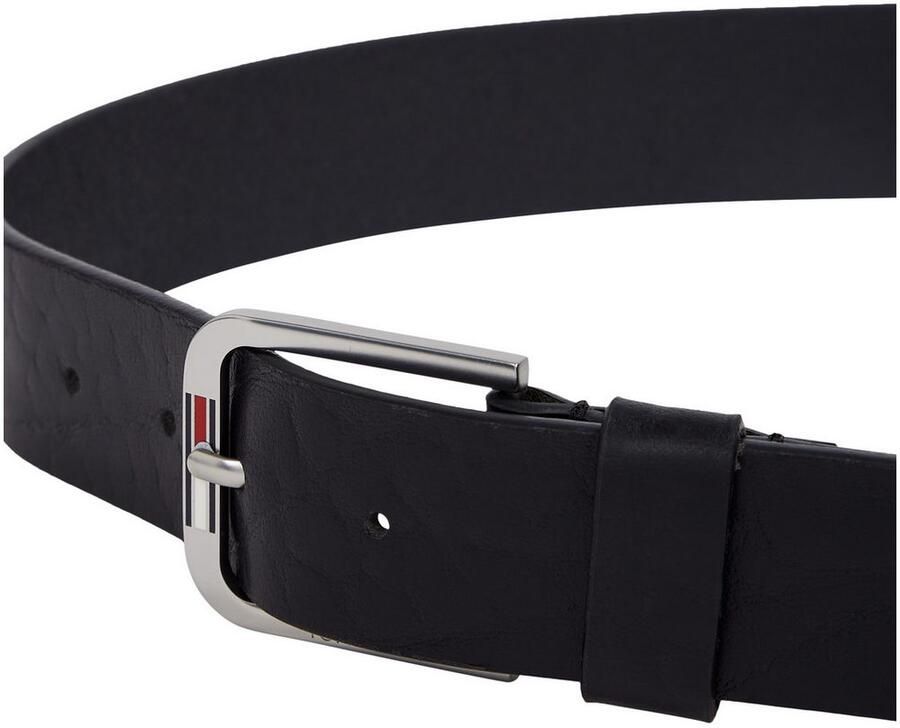 TOMMY JEANS Leren riem TJM AUSTIN TEXTURE 3.5 Label op de sluiting nerf leer - Foto 2