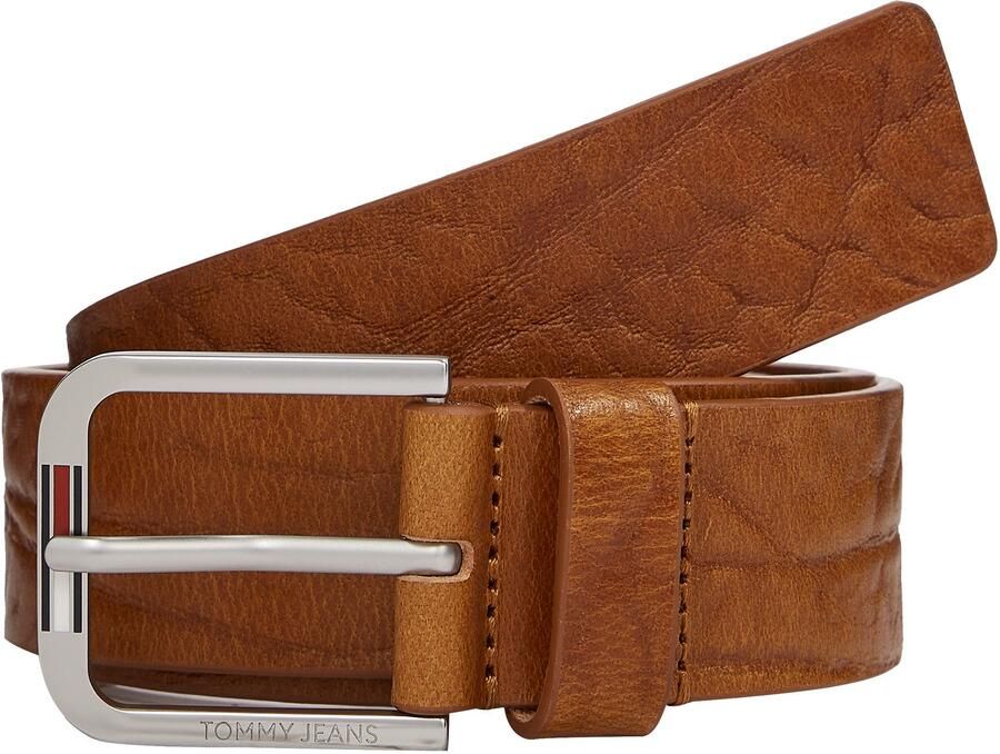 TOMMY JEANS Leren riem TJM AUSTIN TEXTURE 3.5 Label op de sluiting nerf leer - Foto 3