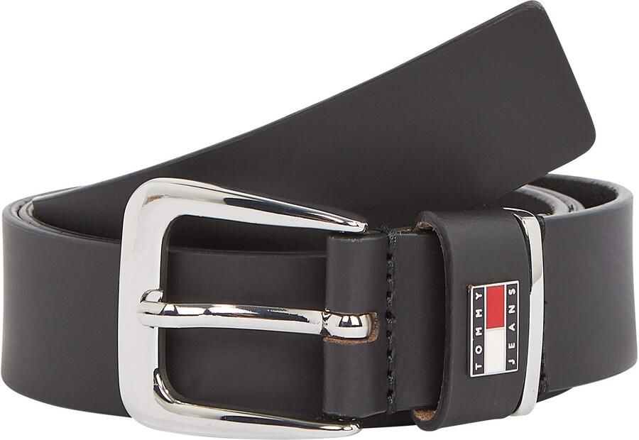 TOMMY JEANS Leren riem TJW HERITAGE 3.0 Eenvoudige doornsluiting metalen patch - Foto 3