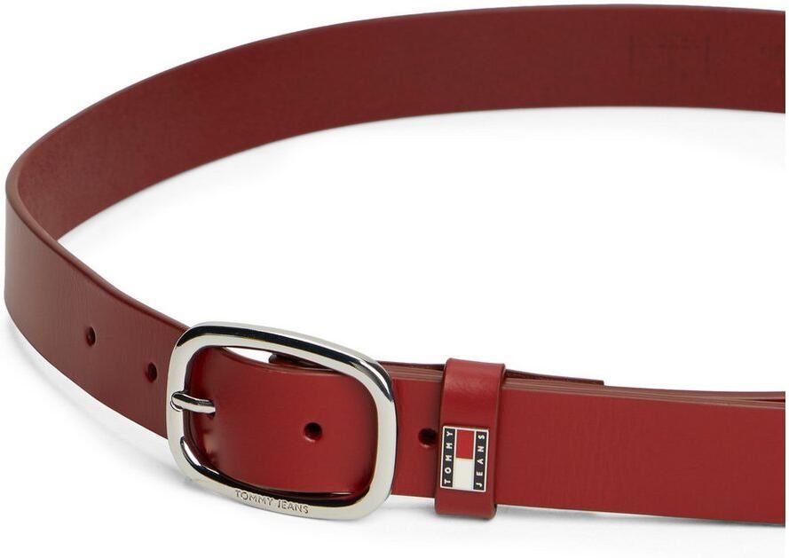 TOMMY JEANS Leren riem TJW OVAL 3.0 Ovale eenvoudig pin sluiting en logo op de sluiting - Foto 4