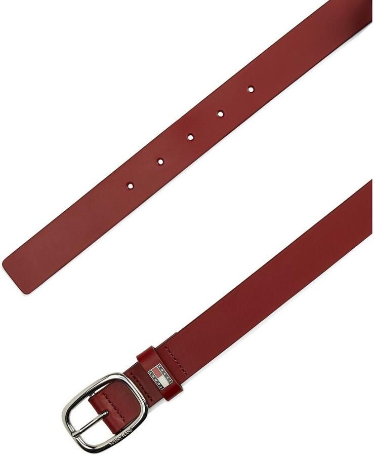 TOMMY JEANS Leren riem TJW OVAL 3.0 Ovale eenvoudig pin sluiting en logo op de sluiting - Foto 3