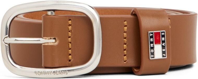 TOMMY JEANS Leren riem TJW OVAL 3.0 Ovale eenvoudig pin sluiting en logo op de sluiting - Foto 4