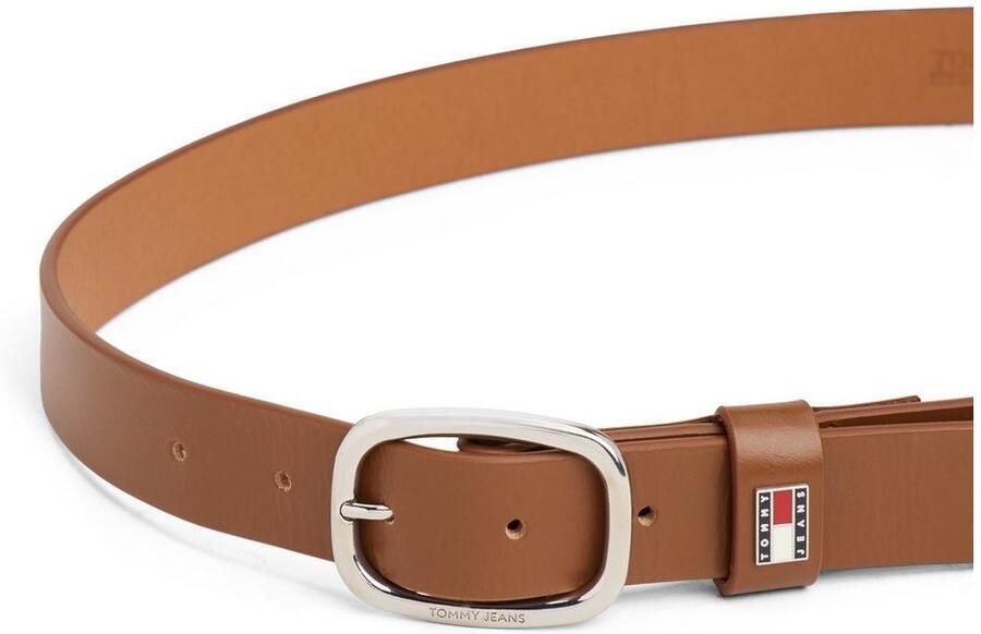 TOMMY JEANS Leren riem TJW OVAL 3.0 Ovale eenvoudig pin sluiting en logo op de sluiting - Foto 3