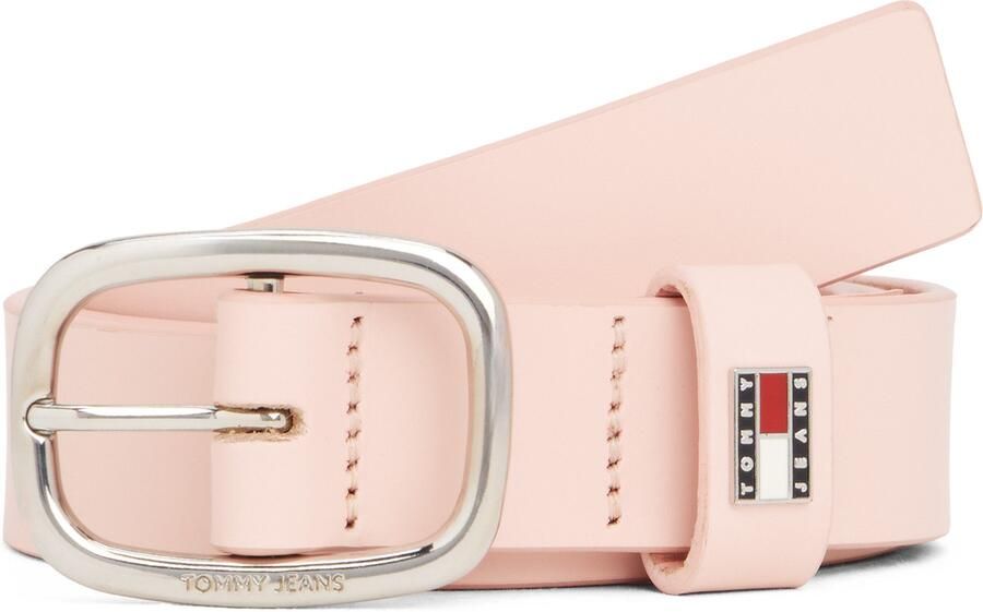 TOMMY JEANS Leren riem TJW OVAL 3.0 Ovale eenvoudig pin sluiting en logo op de sluiting - Foto 4